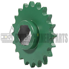 AE39650 Serve para roda dentada de acionamento do rolo de partida John Deere 330 335 373 385 430 435 530 +