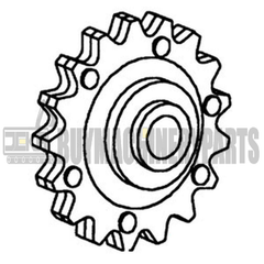 103244 Idler Sprocket Fits Case IH 2377 2388 2577 2588 5088 6088 7088 Combines