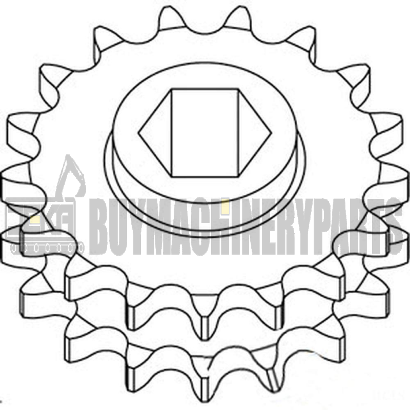 AE39301 New Main Drive Double Sprocket 17/17 Tooth Fits John Deere 330