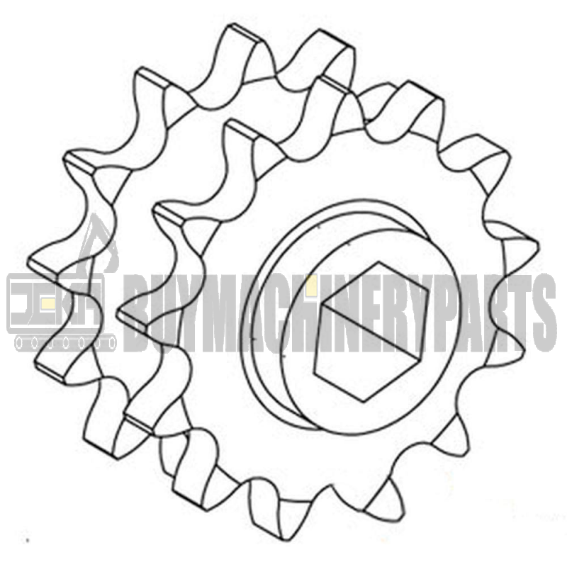 AE74597 New 13 Tooth 80 Chain Double Drive Sprocket Fits John Deere 468 468S 568