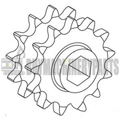 AE74597 New 13 Tooth 80 Chain Double Drive Sprocket Fits John Deere 468 468S 568