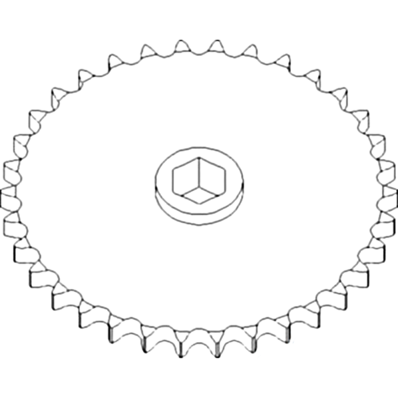 AH111501 Sprocket, Row Unit; 34 Tooth / 60 Chain