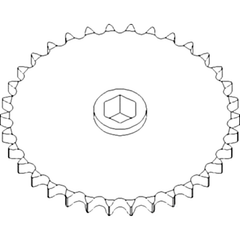 AH111501 Sprocket, Row Unit; 34 Tooth / 60 Chain