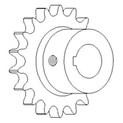 AH121047 Fits JD Combine Return/Tailings Lower Sprocket CTS 9400 9410 9450 +