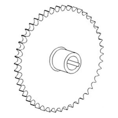 AH125080 Vertical Auger Lower Gear Fits Case Sprocket Fits John Deere CTS 9400 +