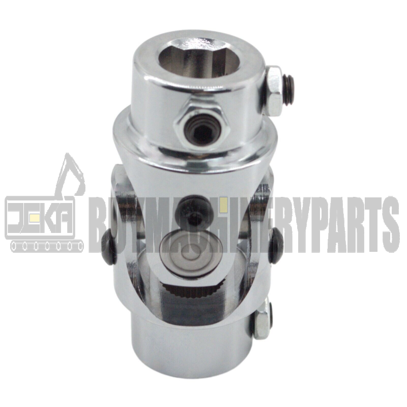 11/16" 36 Spline X 3/4" DD Steering U Joint Coupler Universal Shaft Chrome New