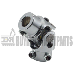 11/16" 36 Spline X 3/4" DD Steering U Joint Coupler Universal Shaft Chrome New