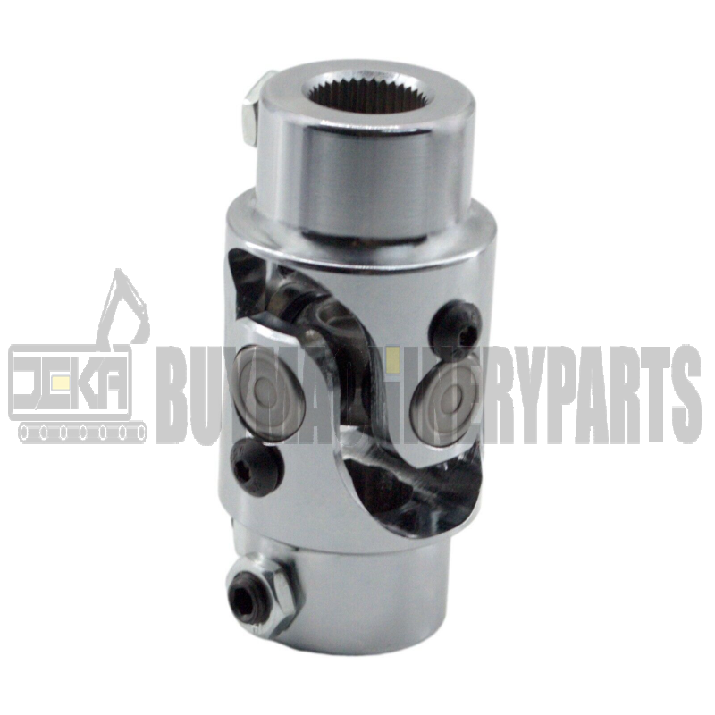 11/16" 36 Spline X 3/4" DD Steering U Joint Coupler Universal Shaft Chrome New