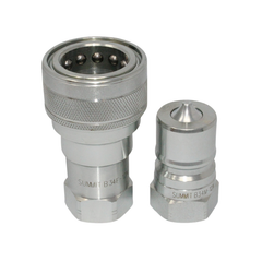 Conjunto de engate rápido hidráulico de 3/4" NPT ISO 7241-B