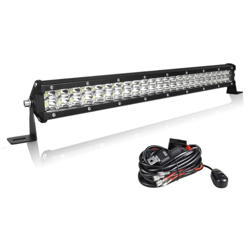15 Inch 108W Dual Row Slim LED Light Bar, Spot Beam, IP67 Waterproof, 12V/24V for Truck, ATV, UTV, Excavator, Tractor | Off-Road Work Light