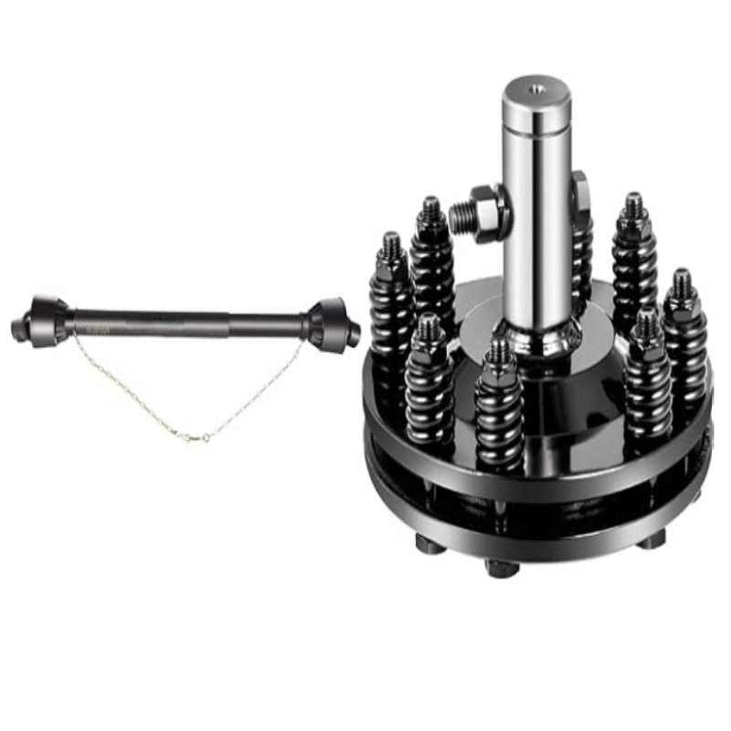 PTO Shaft 1 3/8 Inch Series 4 39 to 55 Inch with Slip Clutch 6 Spline Tractor End Round Implement End 35HP PTO Driveline Shaft for Bush Hog Finish Mower Rotary Cutter