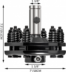 VEVOR 1 3/8" PTO Slip Clutch, Smooth Round Ends Carburized Steel Friction Clutch, Adjustable Black Tractor Slip Clutch for Rotary Cutter, Brush Hog & PTO Shaft