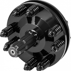 VEVOR 1 3/8" PTO Slip Clutch, Smooth Round Ends Carburized Steel Friction Clutch, Adjustable Black Tractor Slip Clutch for Rotary Cutter, Brush Hog & PTO Shaft