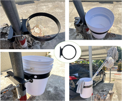 5-Gallon Bucket Holder, Fits Lawn Mowers, Tractors, Trucks, UTVs & Multi-Purpose Vehicles, Easy to Mount on ROPS, Bucket Not Included