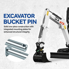 30mm x 170mm Mini Excavator Bucket Pin Set (2 Pcs), Replacement for Bobcat E20 & Doosan DX17