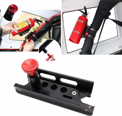 Roll Bar Fire Extinguisher Mount – Universal Aluminum Quick-Release for Jeep, UTV & Ford Bronco