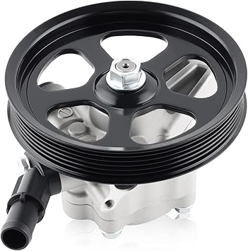 Bomba de dirección asistida 21-5193 con polea compatible con Honda Ridgeline RT/RTL/RTS/RTX/LX/DX/EX-L 2006-2011 V6 3.5L. Bomba de dirección asistida de repuesto para automóviles 56110-RJE-A01.