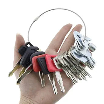21 Pcs Ignition Key for CASE Caterpillar CAT Komatsu John Deere Heavy Equipment
