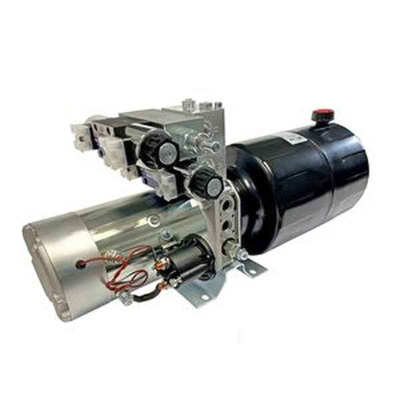 24V DC Hydraulic Power Unit 8 QTS Steel Tank for Snow Plow Lift
