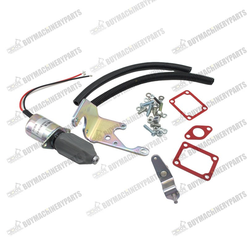 12V Fuel Shut Off Solenoid Kit 1751ES SA4260-12 SA-4260-12 Fit for Woodward Kubota - Buymachineryparts