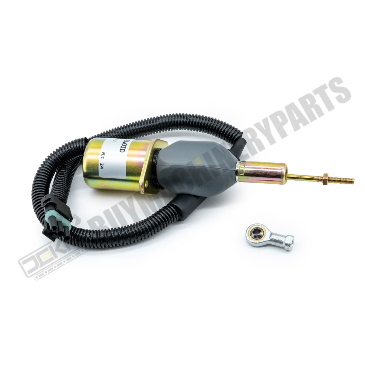 24V Fuel Shutoff Solenoid RE54747 for John Deere 770C 770CH 772CH 330LC 330LCR