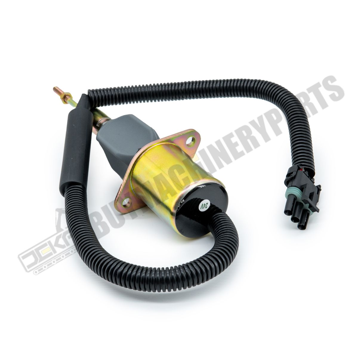 24V Fuel Shutoff Solenoid RE54747 for John Deere 770C 770CH 772CH 330LC 330LCR