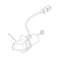 24V Solenoid Valve 154-3064 for Caterpillar CAT 120H 120K 12H 12K 135H 140H 140K 143H 14H 160H 160K 163H 16H 24H - Buymachineryparts