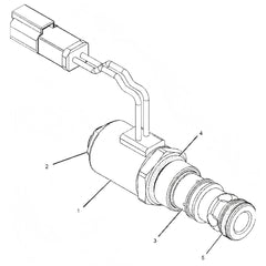 24V solenoid valve 231-6287 for caterpillar cat 226b 232b 236b 242b 246b 247b 248b 252b 257b 262b 267b 268b 277b 287b