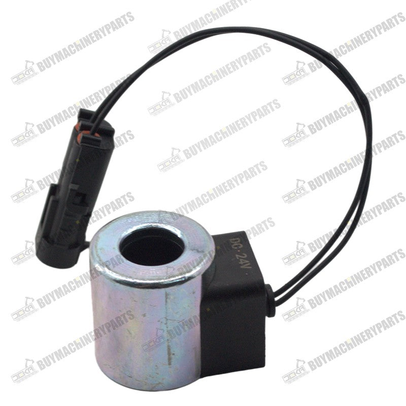 24V Solenoid Valve Coil 60099835-1 3003088 76074642 compatible with Case 1850K 1850K LGP 1850K LT New Holland D150 DC150PS DC180.B - Buymachineryparts