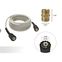 25' Braided Pressure Washer Hose 6mm M22 308835065 for Ryobi RY14122 RY141900