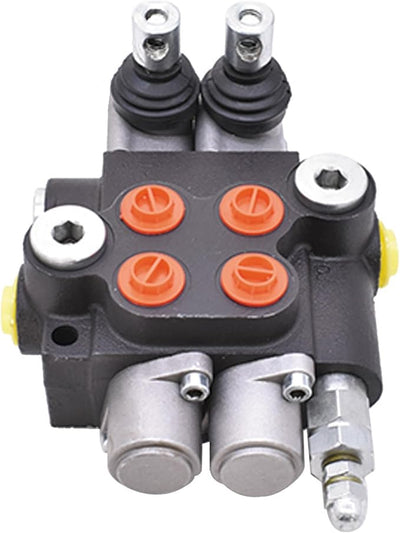 2 Spool Hydraulic Control Valve Double Acting 13 GPM 3600 PSI SAE Port