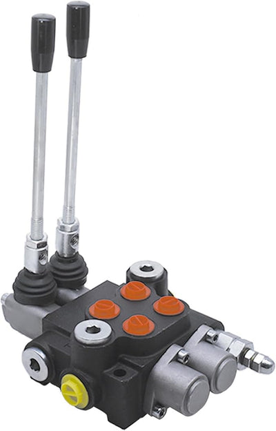 2 Spool Hydraulic Control Valve Double Acting 13 GPM 3600 PSI SAE Port