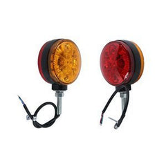 2-Piece Amber/Red LED Flashing Light for John Deere Tractors