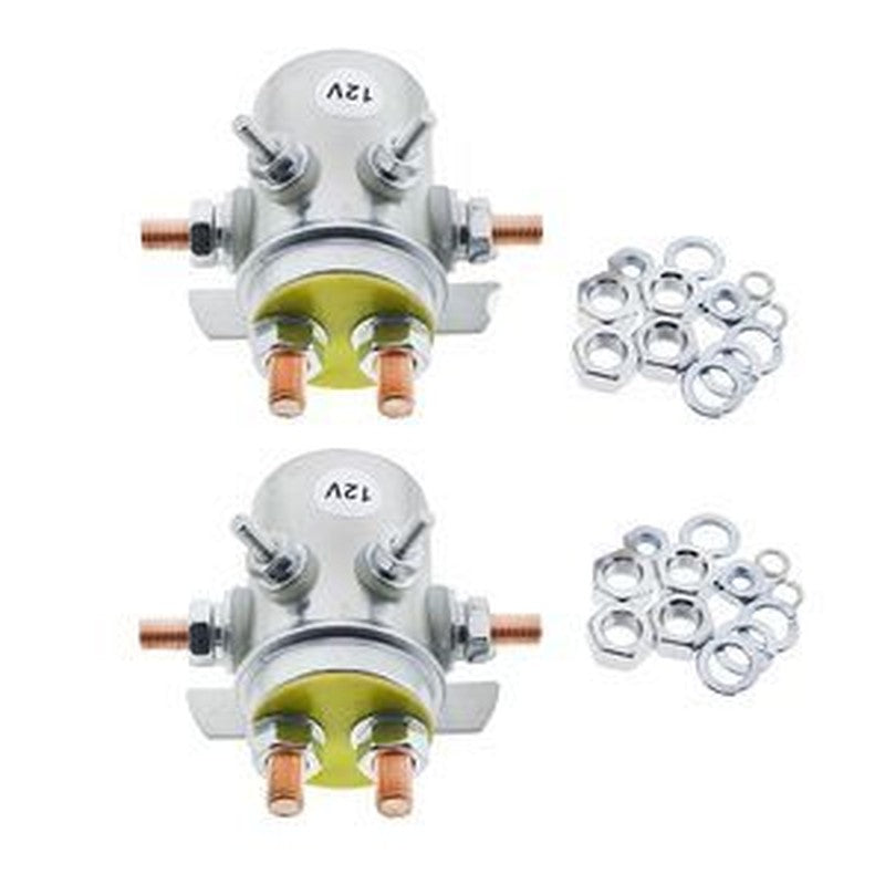 12V 6-Terminal Continuous Duty Relay Solenoid 2-Pack for Autocrane Boom Winch
