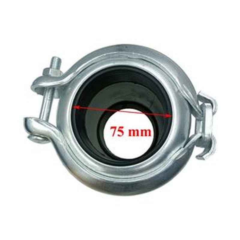 2-Piece 75mm Oil Line Coupling 4071215 for Hitachi Excavators EX200-5 EX400-5 buymachineryparts