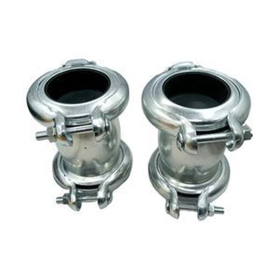 2-Piece 75mm Oil Line Coupling 4071215 for Hitachi Excavators EX200-5 EX400-5