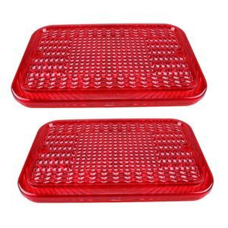 2Pcs Red Taillight Lens LVU18747 for John Deere Tractors 1023-4720
