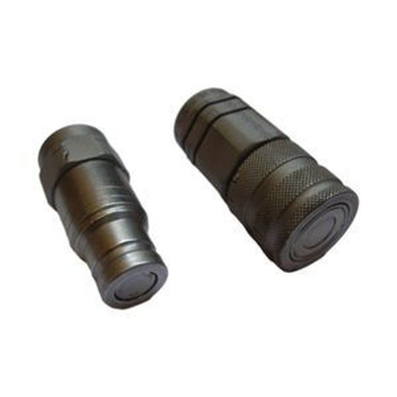 3/8" BSP Coupling Pair for JCB 406 409 420 2CX 3CX 412S 4C (45/910700, 45/910600)