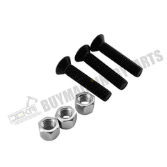 3 pernos de cuchilla para trituradora con contratuerca 900-4900-53 para trituradora de madera Bandit M-90XP M-100 M-150 M-200 M-250 1/2 x 2,5''