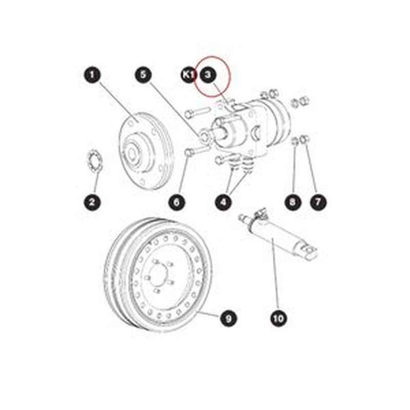 300cc Wheel Motor SJ-204324 for SkyJack Scissor Lift