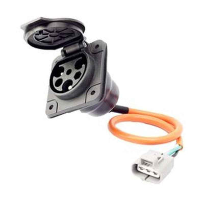 30A 110V-220V 3-Pin Charger Receptacle Head for Evolution Golf Cart
