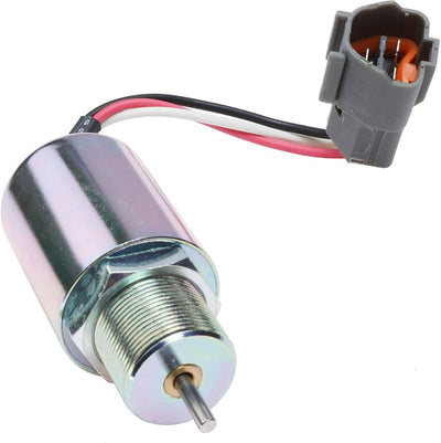 12V Fuel Shutoff Solenoid Valve 30A8710044 for Mitsubishi Engine S3L2-61SD S3L2-61SDH S4L2-61SD S4L2-61SDH