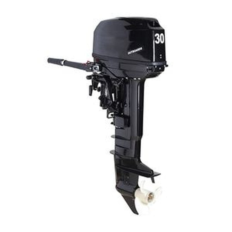 Heavy-Duty 30HP Two-Stroke Boat Engine Kit with 24L Fuel Tank