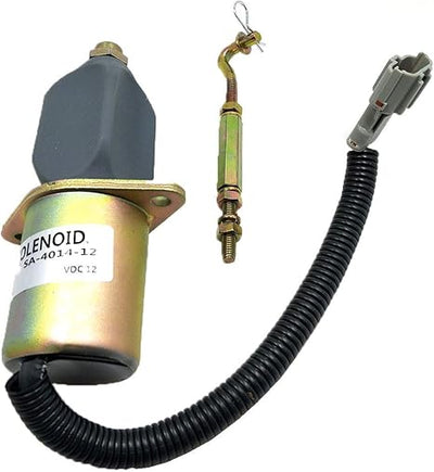 12V Stop Solenoid Valve for Mitsubishi Engine S4Q S4S S6S Volvo Terex Schaeff Sdmo Generator
