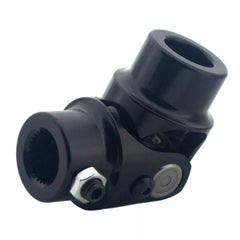 3/4" 30 Spline X 3/4" Round Steering Universal Joint U Joint Shaft Coupler Black