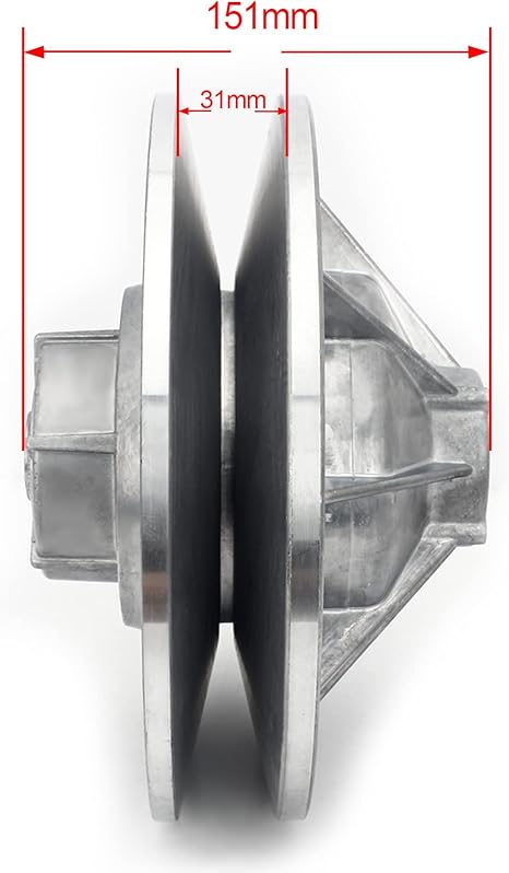 36 Degree Rear Driven Clutch 19 Teeth Fit for EZGO Golf Cart 4 Cycle 1991-Up 26301-G01 26301-G02