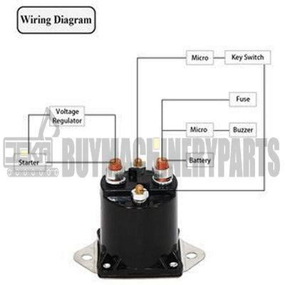 36 Volt Golf Cart Solenoid Relay 1976-1998 for Mercury Mariner 6-200HP Outboard Motor