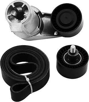39389 Drive Belt Tensioner Kit Compatible with BMW 535i 2011-2016, 640i 2012-2018, X5 2011-2017, X6 3.0L 2011-2019, Replace 11288604266 11287589361 8pk1390