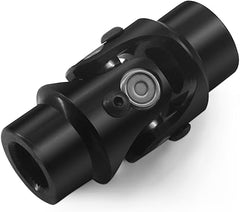 Junta universal de direção preta, 3/4" redonda x 3/4" -36 estrias, eixo único, comprimento total: 83 mm (3-1/4")