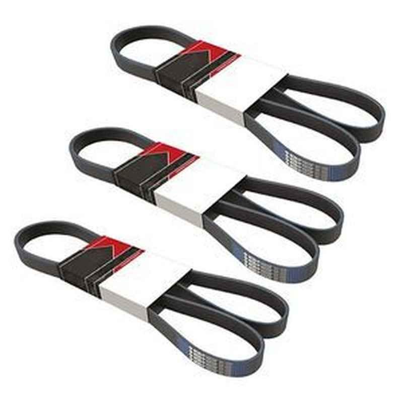 3-Piece Belt for Honda/Acura Civic/Del Sol/SLX - 56992-P02-003 56992-P02-013